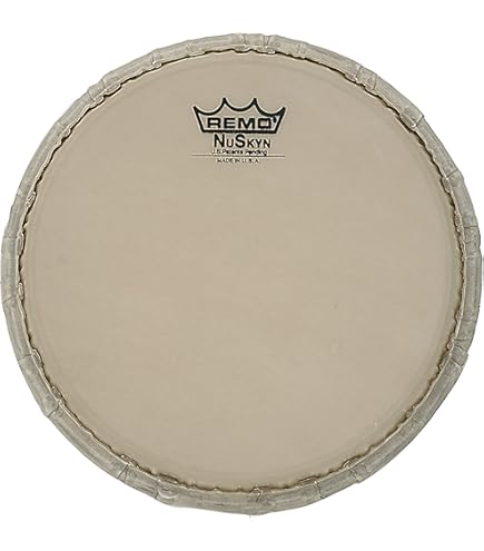 REMO NUSKYN ボンゴヘッド 7インチ Tucked Nuskyn Bongo Drumhead, 7.15
